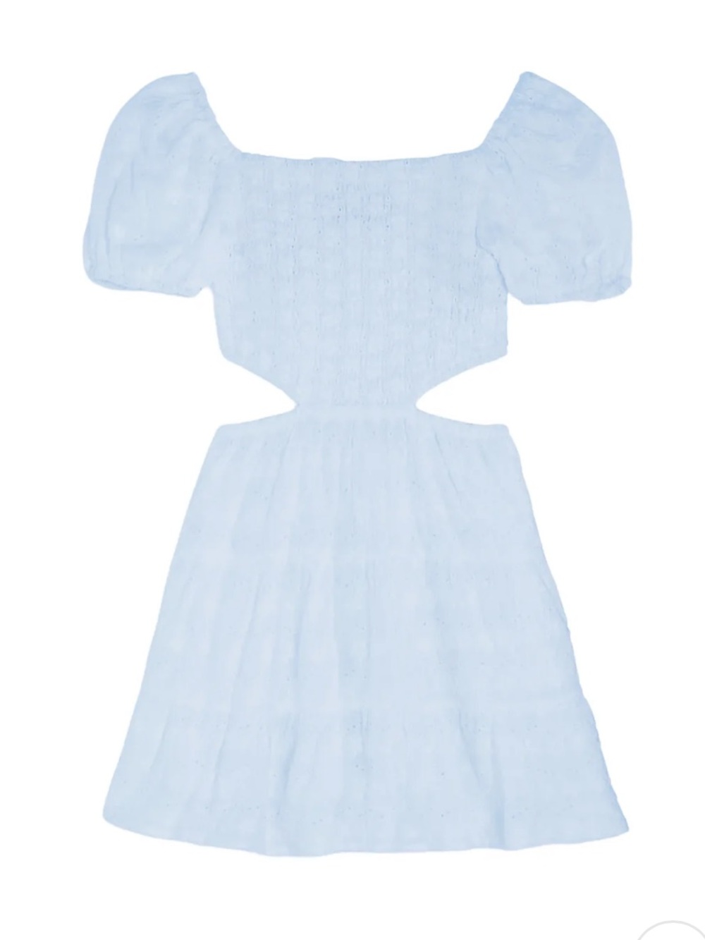 Katie J NYC Embroidered Phoenix dress in baby blue in Junior sizing.